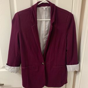 Burgundy blazer